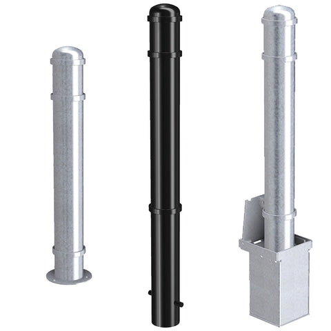 Three ornamental bollards