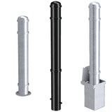 Three ornamental bollards