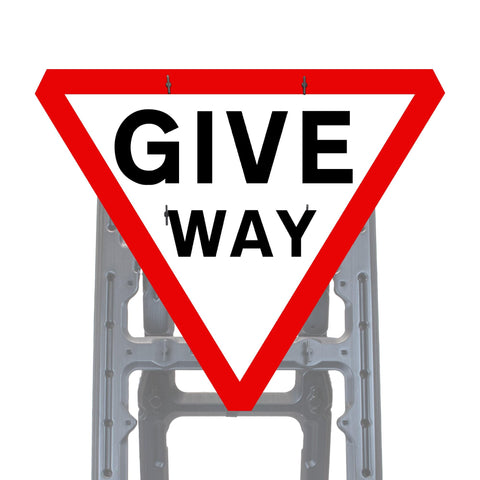 Reflective Quick Fit Sign Faces Chapter 8 Compliant The Red Book Road Sign High Visibility Traffic Safety Temporary Boards Custom Sign Frame RA1  HIP Class 2 RA2 Prismatic GRP Plastic Substrate Composite Dibond