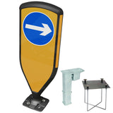 Retroreflective Reboundable Self-Righting Bollard