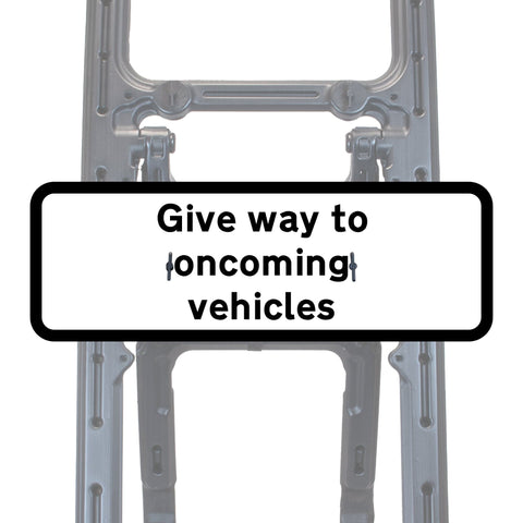Oncoming Vehicles Quick Fit Supplementary Plate Diagram