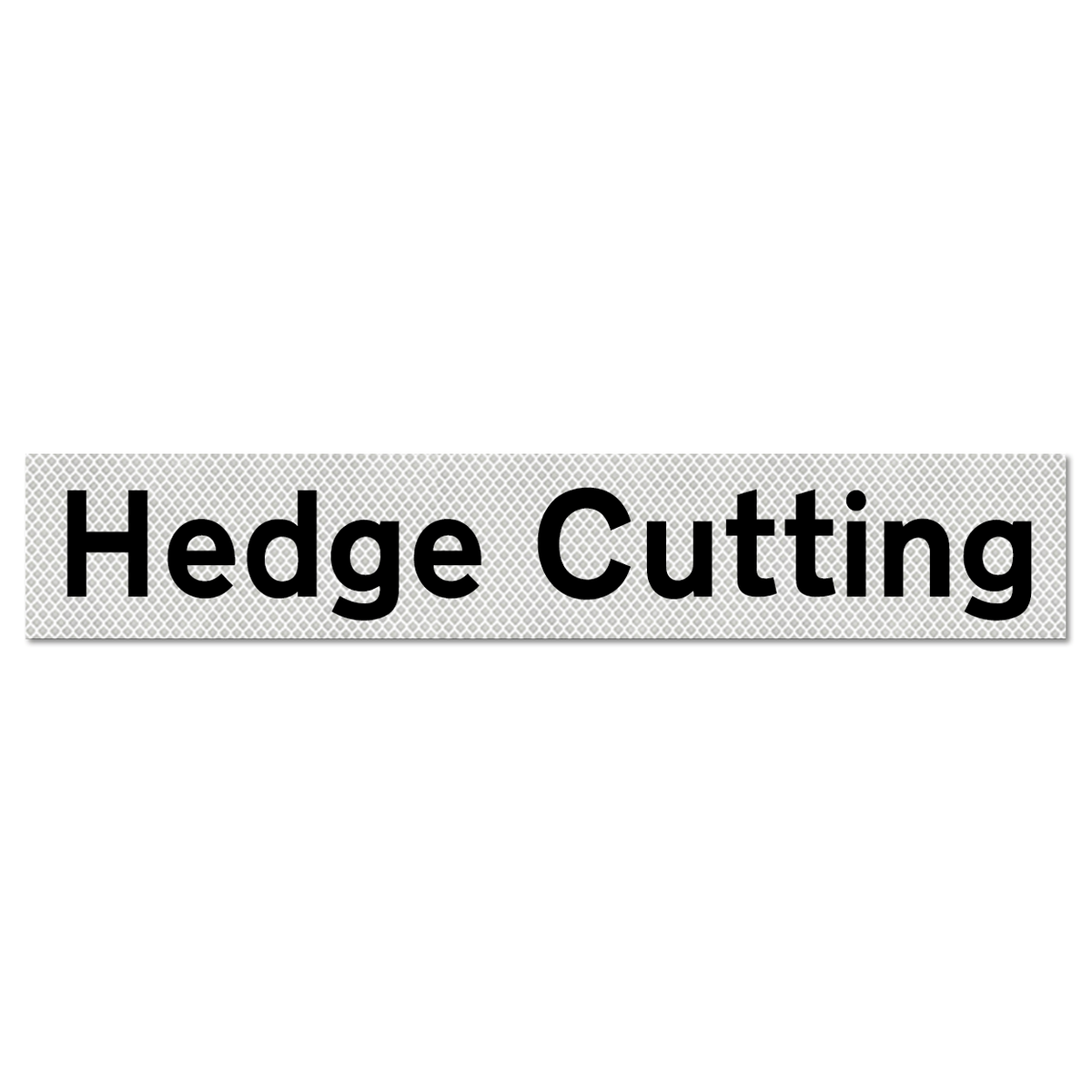 Hedge Cutting Supplementary Plate - Q-Sign