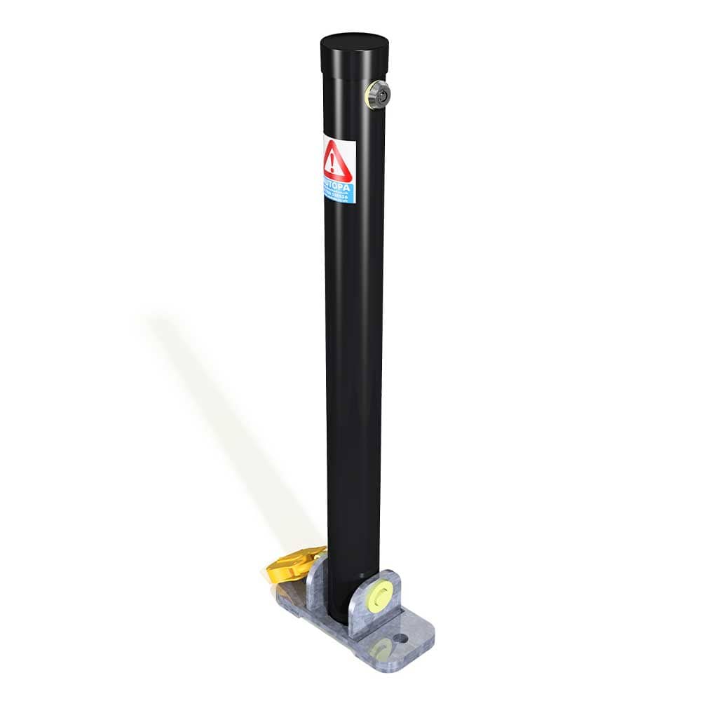 Folding parking post