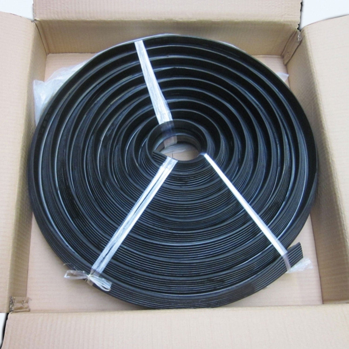 Hose-ramp-drive-over-1-channel-roll-out-10-metre-cable-protector-heavy-duty-vehicle-rubber-industrial-portable-cord-floor-wire-cover-management-hider-shield-outdoor-durable-compact-protection