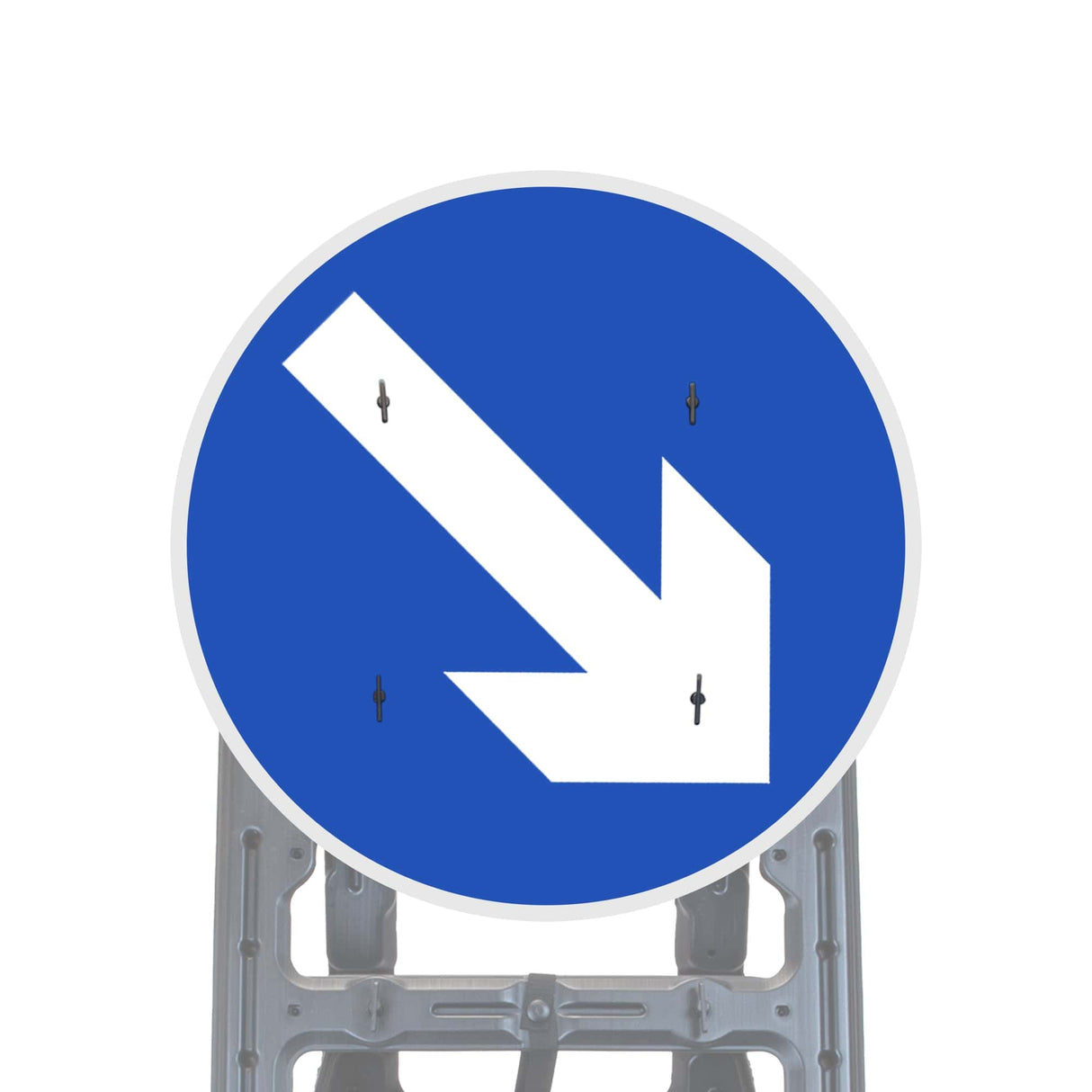 Reflective Quick Fit Sign Faces Chapter 8 Compliant The Red Book Road Sign High Visibility Traffic Safety Temporary Boards Custom Sign Frame RA1 HIP Class 2 RA2 Prismatic GRP Plastic Substrate Composite Dibond