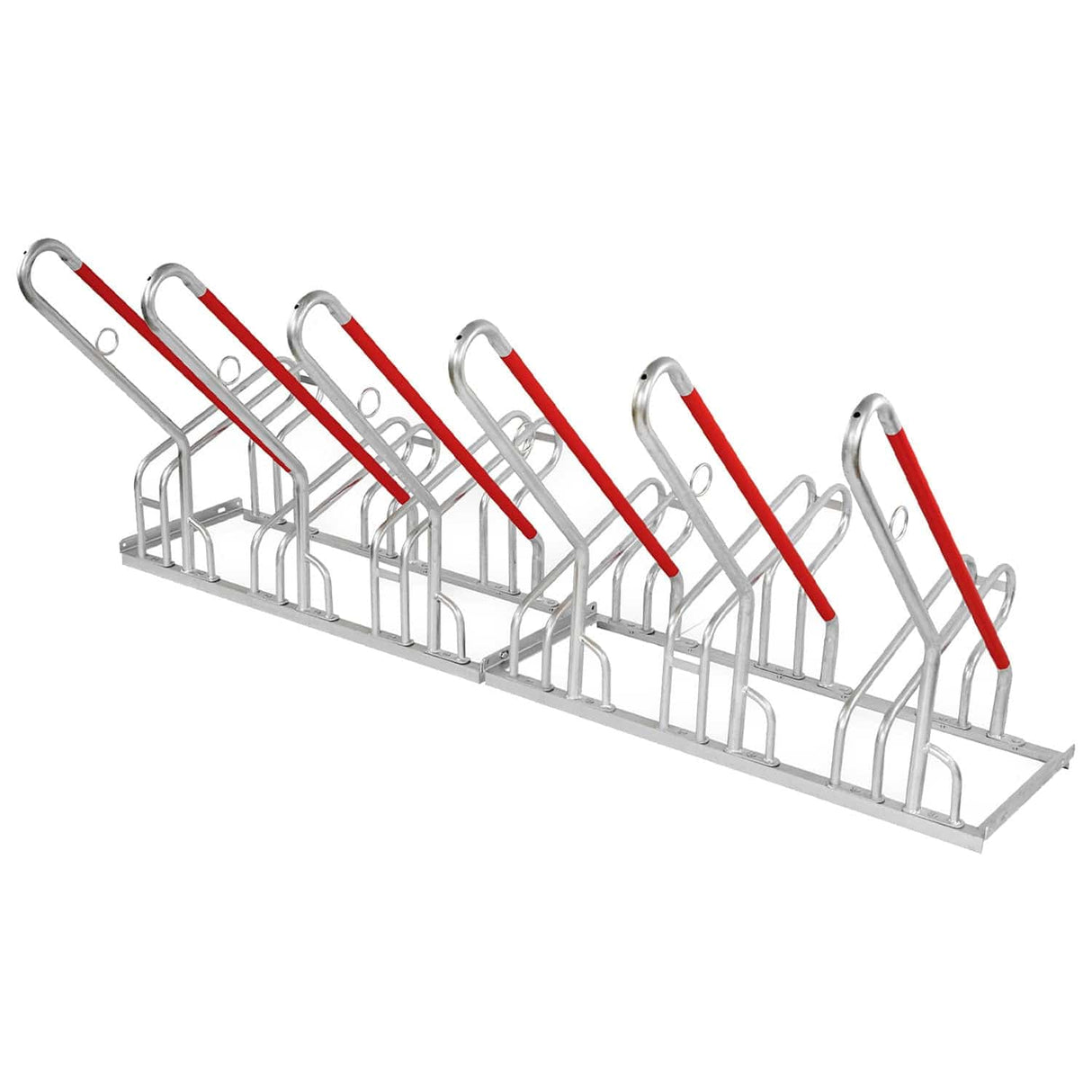 Hybrid Galvanised Steel Bike Rack - 2-6 Bike Capacity
