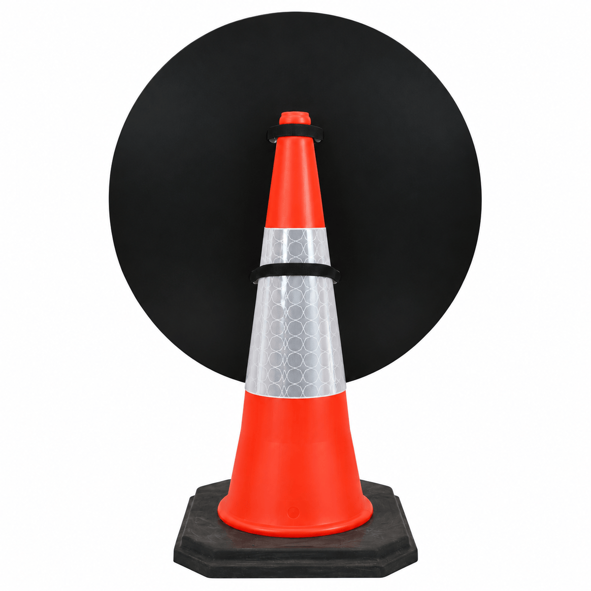 No Right Turn 750mm Circle Cone Sign (Single Cone) 612
