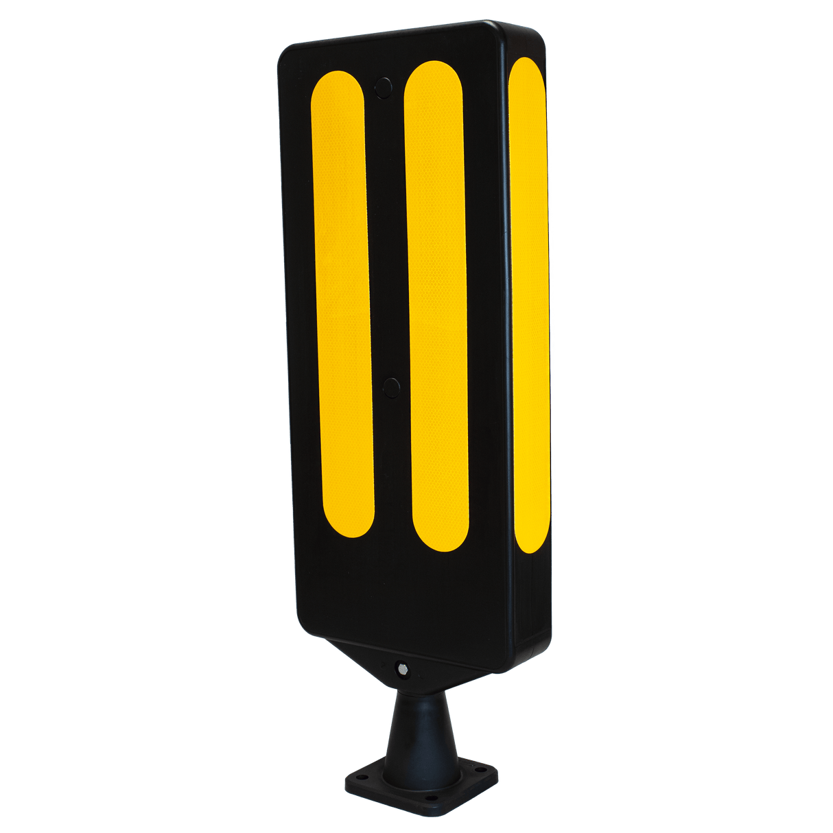 Morelock Yellow Bollard Keep Left Road Safety Traffic Highway Reflective Tape Flexible Removable Surface Mounted Anti-Ram High Visibility Durable Weather-Resistant Impact-Resistant Non-Corrosive