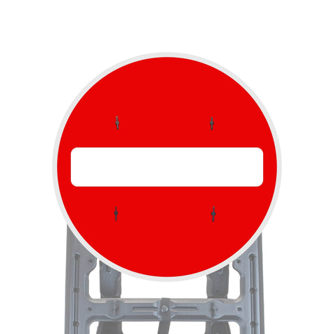 Reflective Quick Fit Sign Faces Chapter 8 Compliant The Red Book Road Sign High Visibility Traffic Safety Temporary Boards Custom Sign Frame RA1  HIP Class 2 RA2 Prismatic GRP Plastic Substrate Composite Dibond