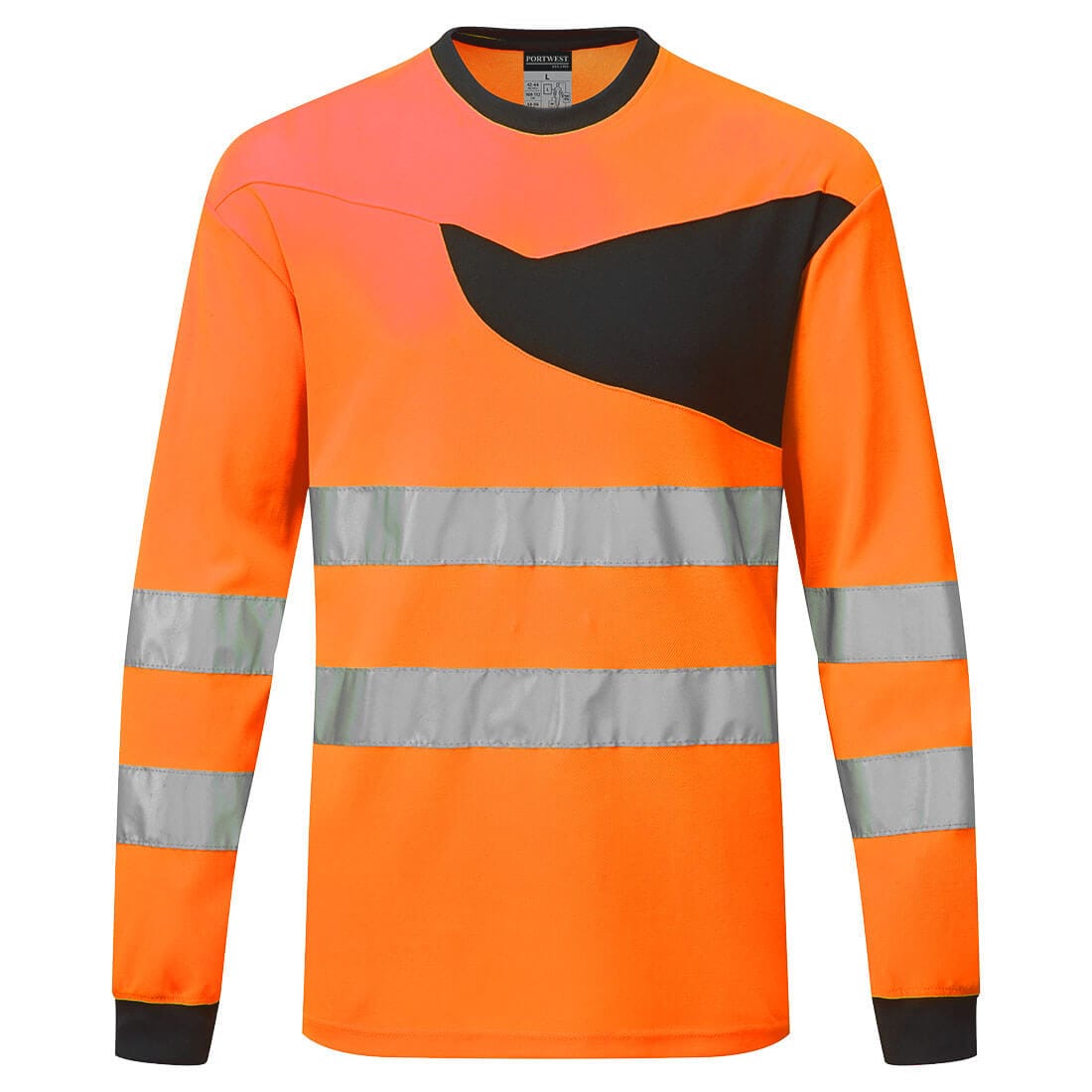 Portwest PW221 Class 3 PW2 Hi-Vis T-Shirt L/S