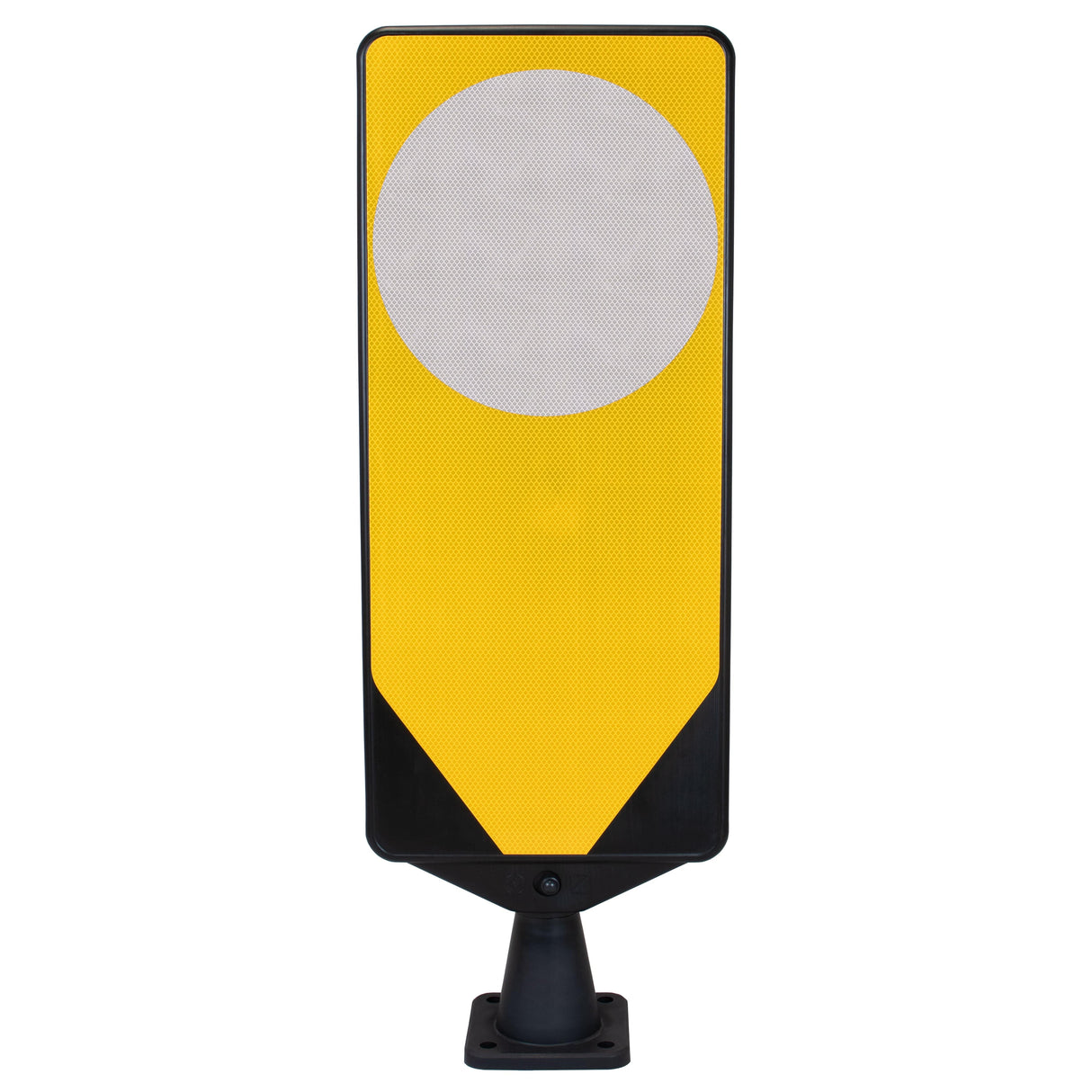 Morelock Yellow Bollard Keep Left Road Safety Traffic Highway Reflective Tape Flexible Removable Surface Mounted Anti-Ram High Visibility Durable Weather-Resistant Impact-Resistant Non-Corrosive
