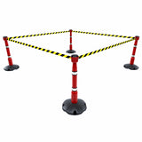 Retractable-barrier-cone-kit-Skipper-TM-traffic-safety-cone-retractable-tape-barrier-high-visibility-events-reflective-belt-portable-temporary-heavy-duty-prismatic-pvc-orange-warehouse-road-37m-black-yellow