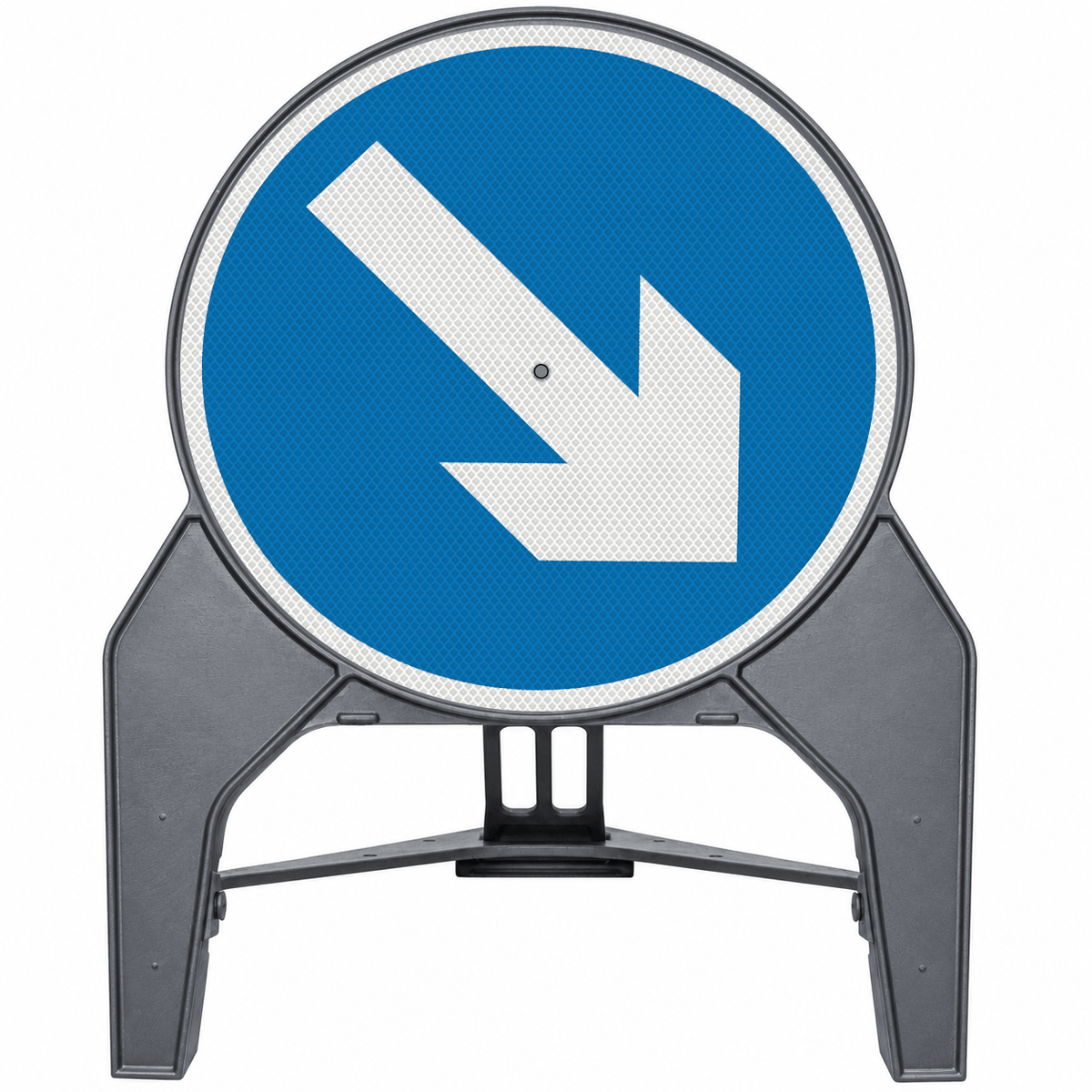 Keep Left or Keep Right Reversible Q-Sign 610