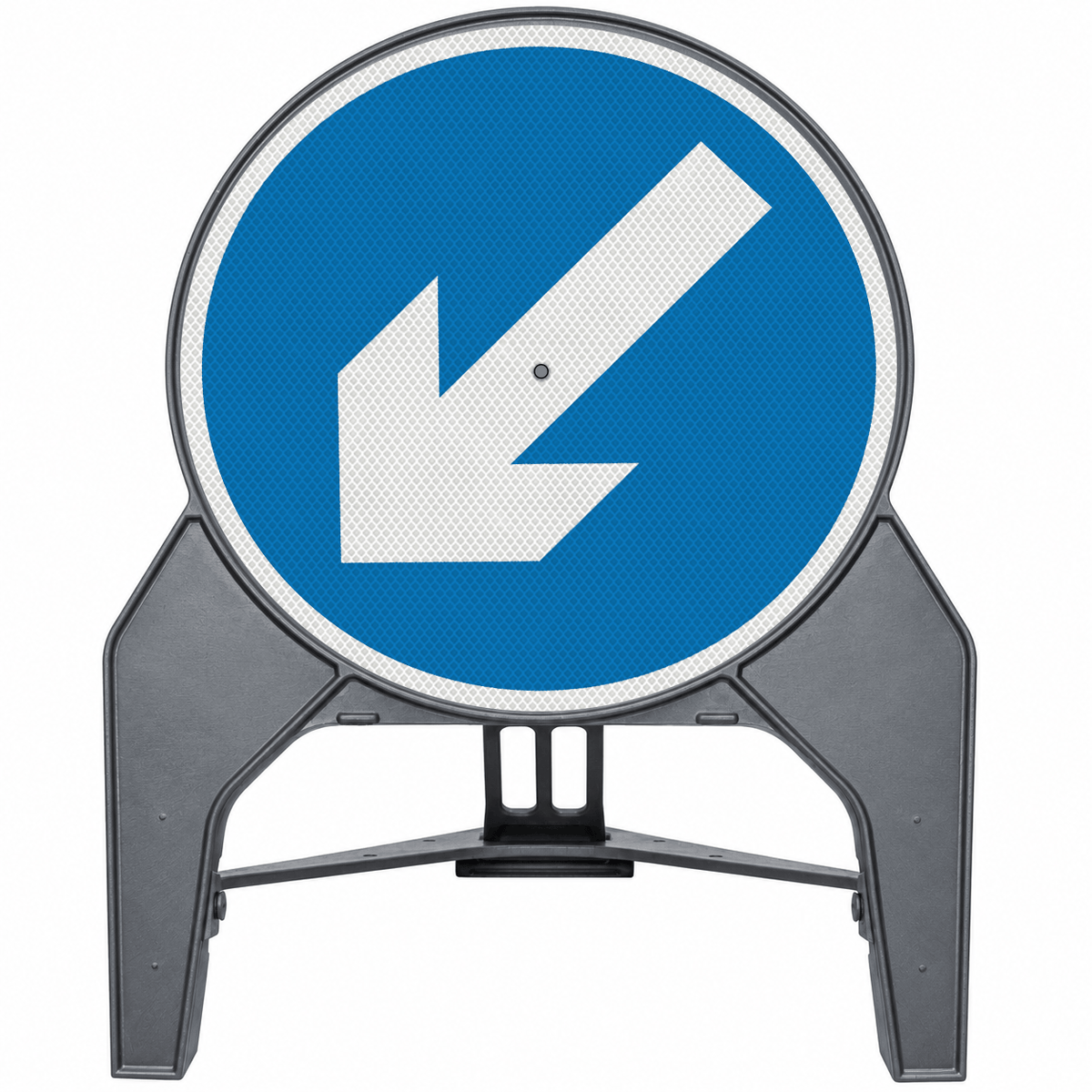 Keep Left or Keep Right Reversible Q-Sign 610