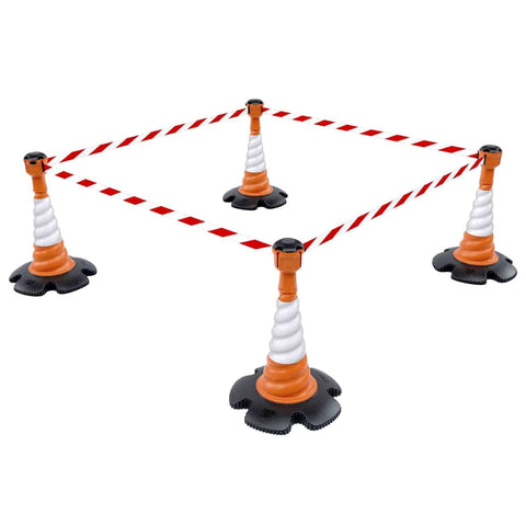 Retractable-barrier-cone-kit-Skipper-TM-traffic-safety-cone-retractable-tape-barrier-high-visibility-events-reflective-belt-portable-temporary-heavy-duty-pvc-orange-warehouse-road-37m