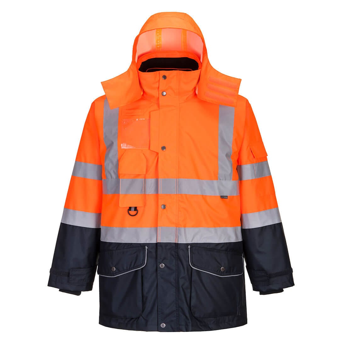 Portwest S426 Class 3 Hi-Vis Breathable 7-in-1 Contrast Traffic Jacket