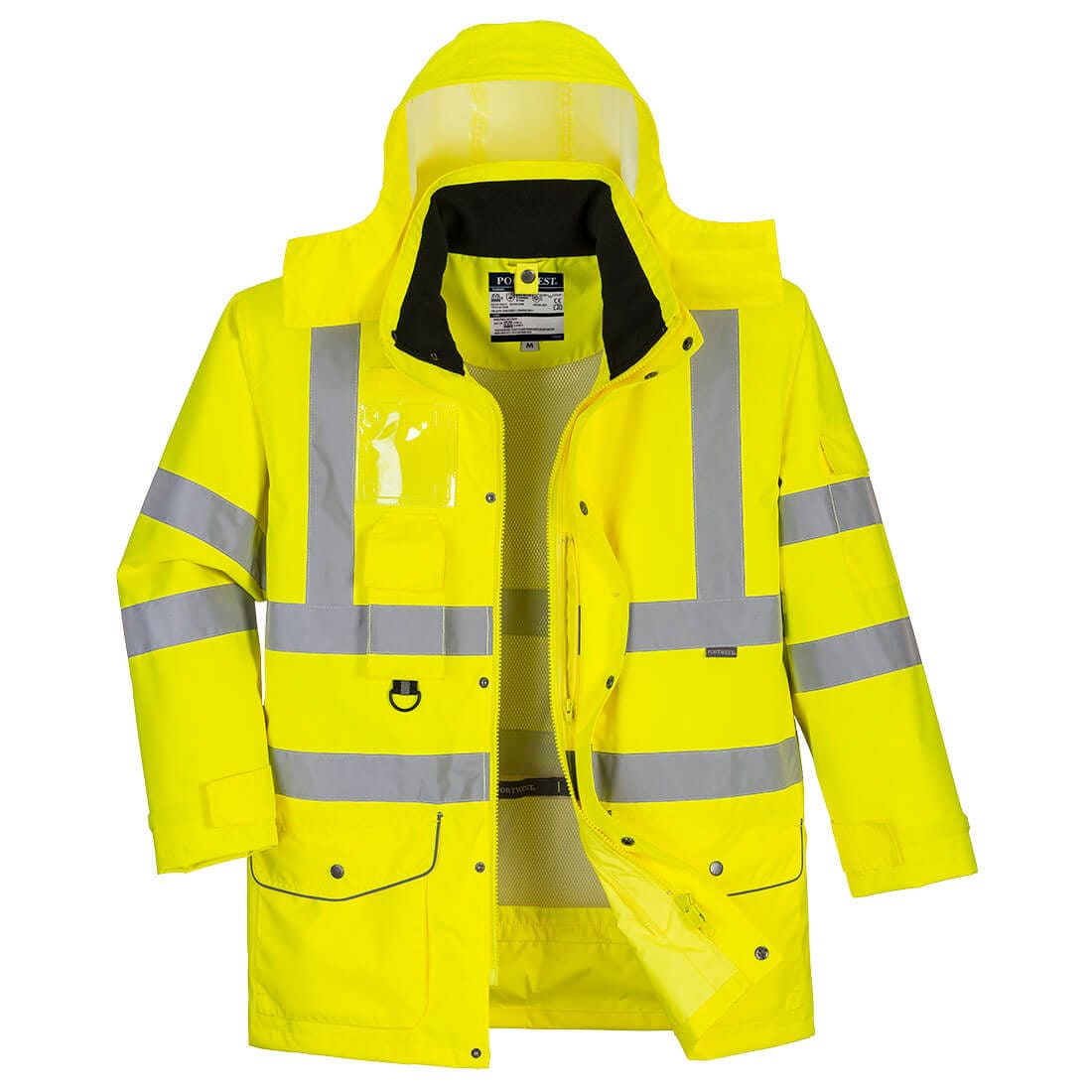 Portwest S427 Class 3 Hi-Vis Breathable 7-in-1 Traffic Jacket