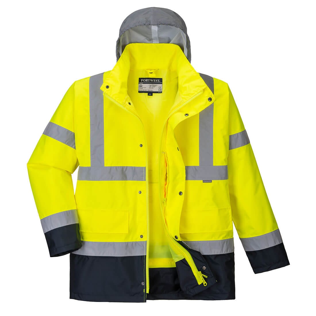 Portwest S471 Class 3 Hi-Vis 4-in-1 Contrast Traffic Jacket