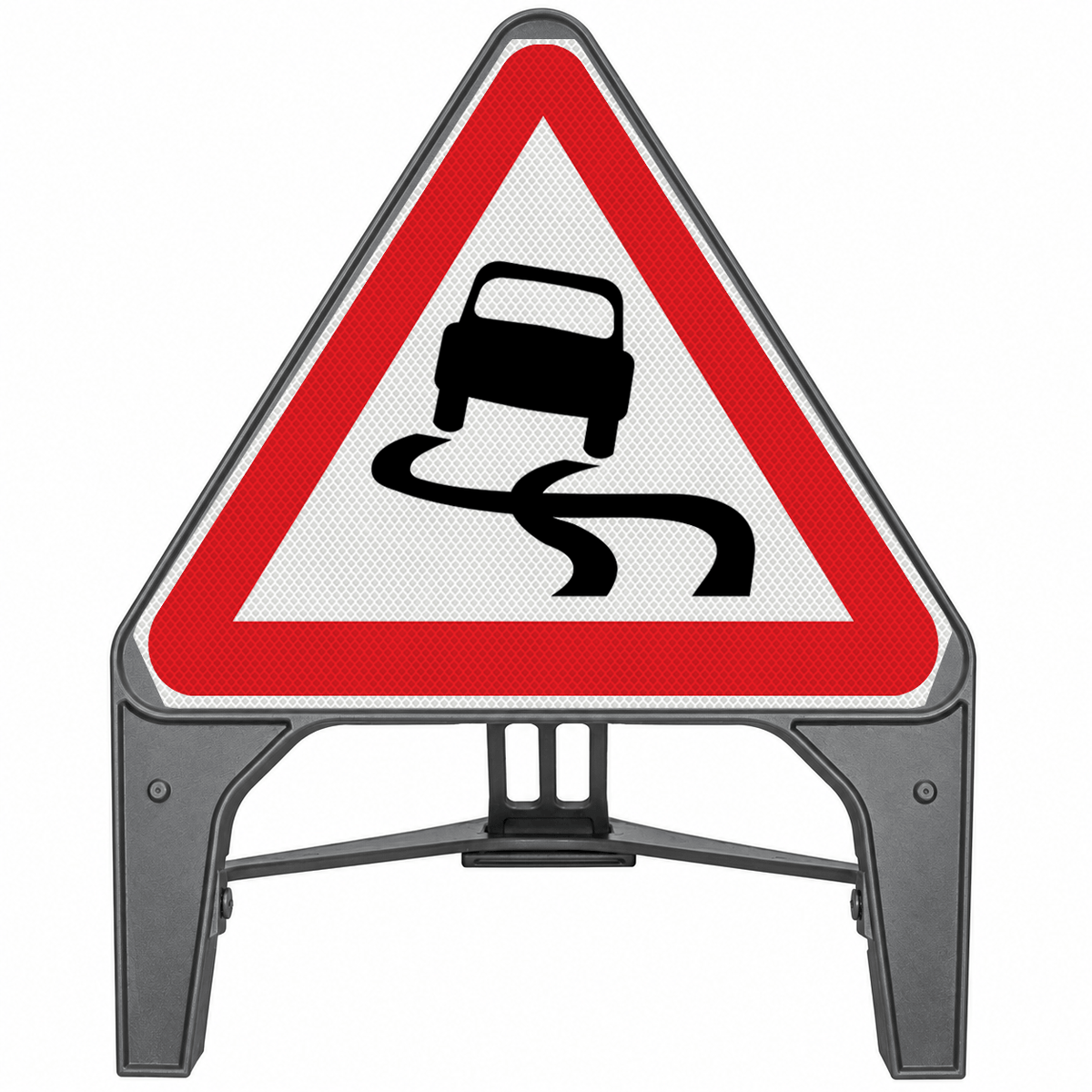 Slippery Road Surface 750mm Q-Sign 557