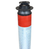 swinbac-cylinder-delineator-post-self-righting-melba-swintex-traffic-control-flexible-vehicle-impact-guidance-safety-reflective-highway-uv-resistant-plastic-bollard-pedestrian-starlux-bolt-down-bitumin-pad-adhesive-durable-heavy-duty