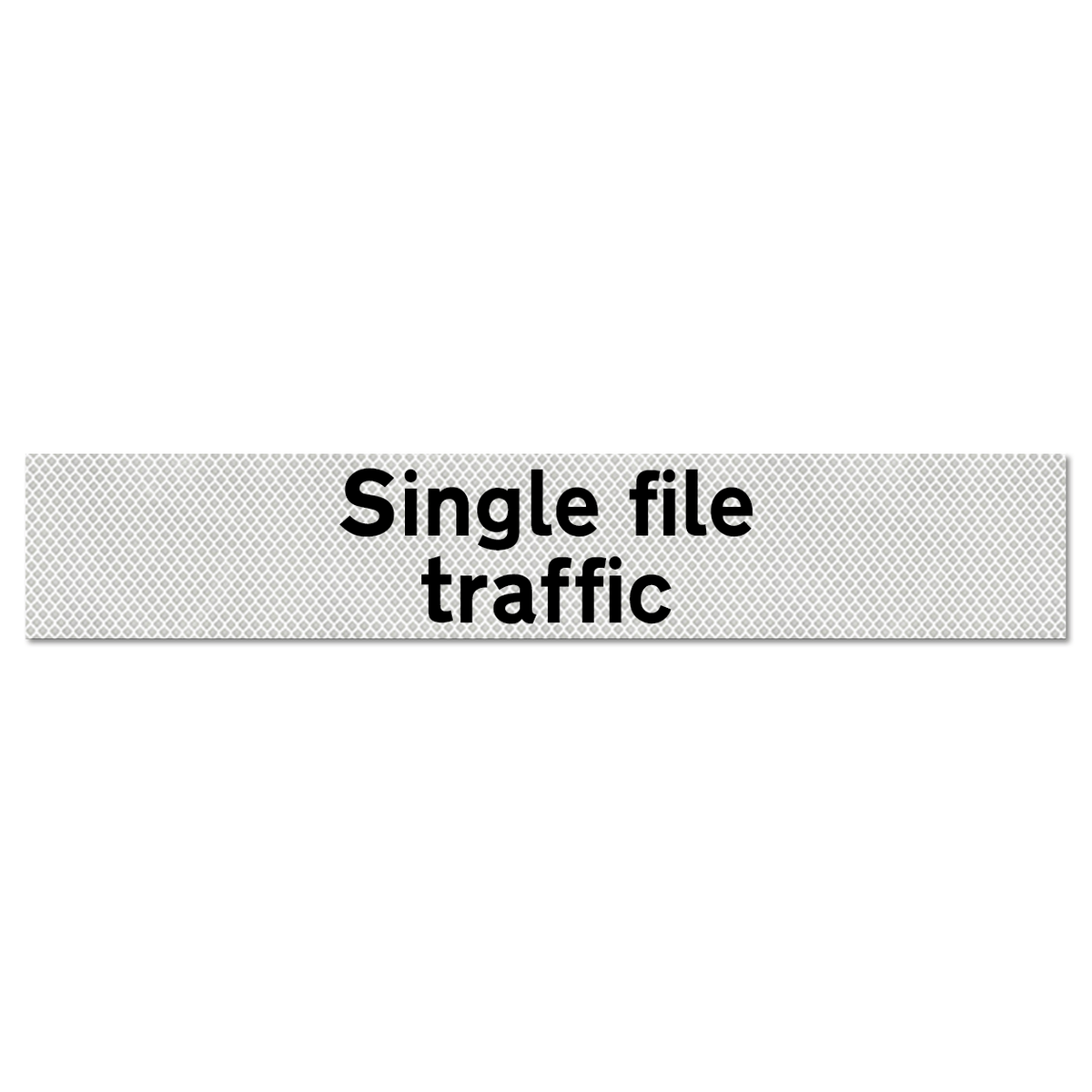 Single File Traffic Supplementary Plate - Q-Sign