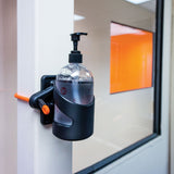 Skipper-TM-Hand-sanitiser-dispenser-kit-wall-mounted-mountable-hygiene-kitchen-toilets-post-base-collar-receiver-clips-cord-strap-clips-bracket-construction-sites-schools-gels-creams