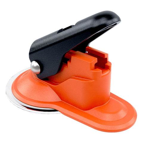 Skipper-TM-retractable-barrier-reciever-suction-pad-cup-bracket-clip-wall-mount-magnetic-tape-belt-events-mounting-safety-crowd-control-warehouse-attachment-connector-outdoor-indoor