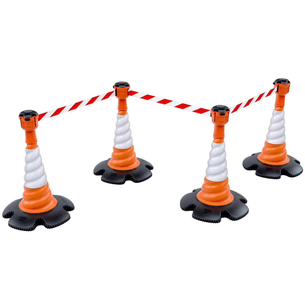 Skipper-TM-traffic-safety-cone-retractable-tape-barrier-high-visibility-events-reflective-belt-portable-temporary-heavy-duty-prismatic-pvc-orange-warehouse-road-wind-resistance