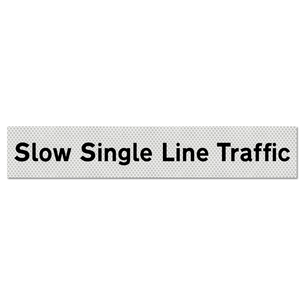 Slow Single Line Traffic Supplementary Plate - Q-Sign