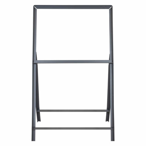 Stanchion-sign-frames,-1-metre-long-leg-outdoor-metal-display-stands,-portable-A-frame-holders,-posts,-double-sided-weather-resistant-heavy-duty-signage-solutions-for-large-format.