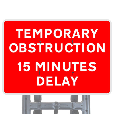 Temporary Obstruction Quick Fit Sign Face