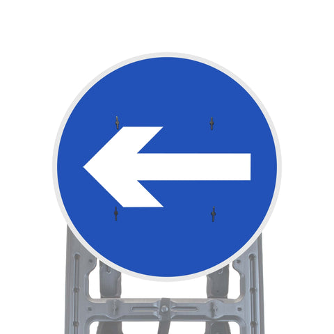 Reflective Quick Fit Sign Faces Chapter 8 Compliant The Red Book Road Sign High Visibility Traffic Safety Temporary Boards Custom Sign Frame RA1  HIP Class 2 RA2 Prismatic GRP Plastic Substrate Composite Dibond