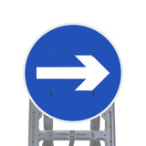 Reflective Quick Fit Sign Faces Chapter 8 Compliant The Red Book Road Sign High Visibility Traffic Safety Temporary Boards Custom Sign Frame RA1  HIP Class 2 RA2 Prismatic GRP Plastic Substrate Composite Dibond