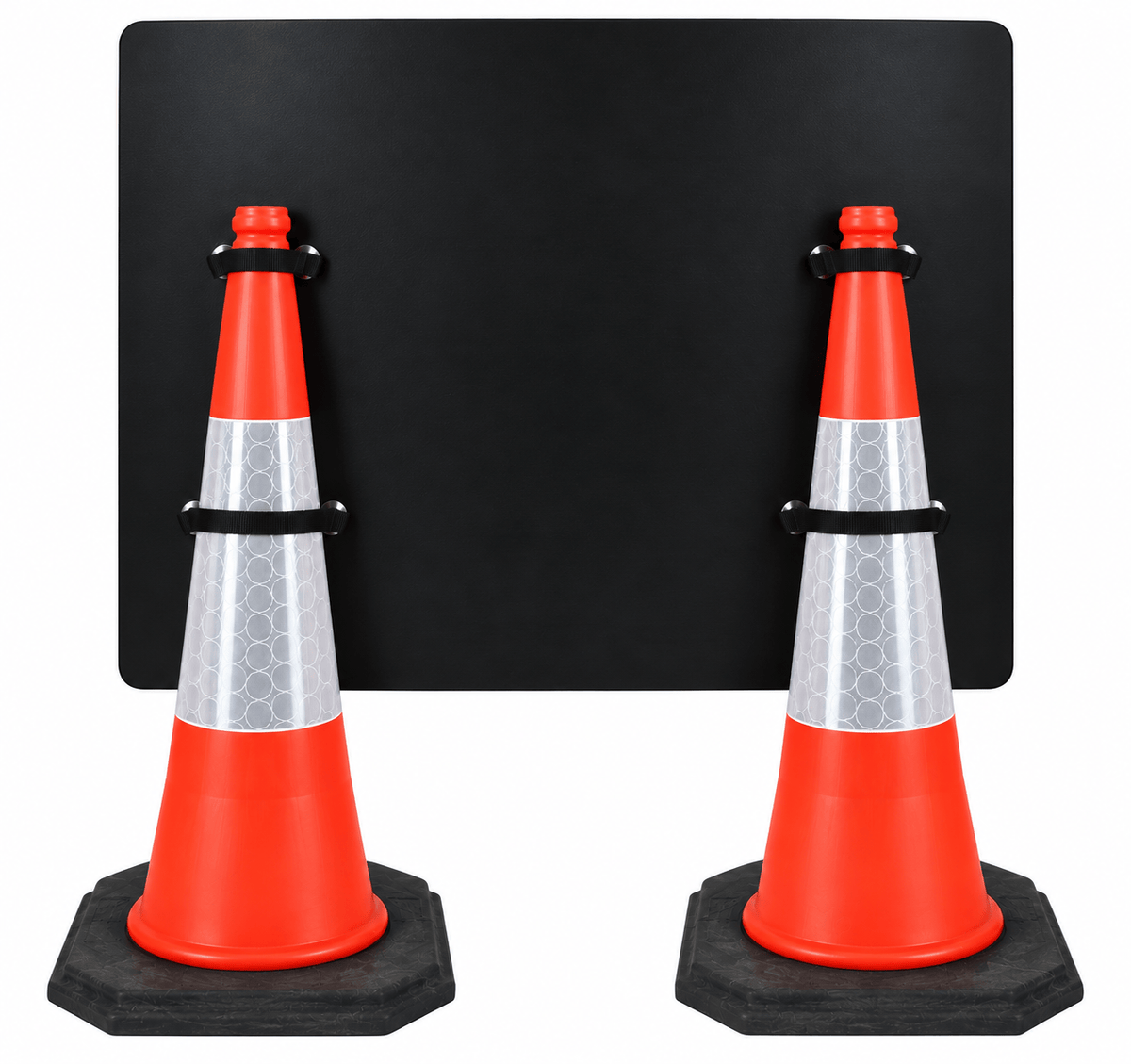 Road Closed 1050 x 750mm Cone Sign (Double Cone)