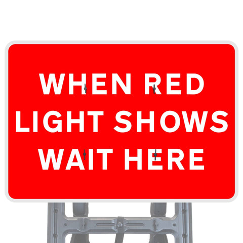 Red Light Shows Quick Fit Sign Face Diagram