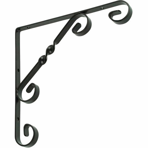 Black Ornamental Scroll Brackets