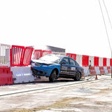 DEFENDER50 Crash Tested Water-Filled Safety Barrier with Fence Panels