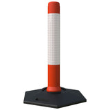 kingpin-delineator-post-defiance-base-heavy-duty-cylinder-posts-portable-mounts-durable-industrial-stability-self-righting-barrier-lightweight-reflective-high-visibility-chapter-8-traffic-safety-removable-street-outdoor-road