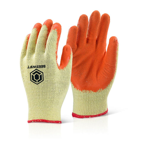 Orange Rubber Grip Glove