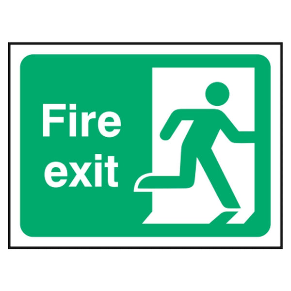 Safe Condition Fire Safety Signs Fire Exit Running Man Right SSUK