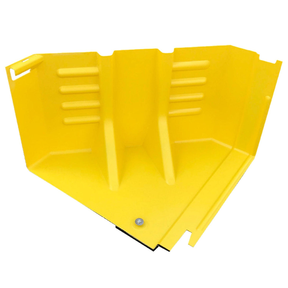 flood-fence-containment-flood-prevention-control-barrier-protection-water-mitigation-floodwall-defence-walls-barricades-emergencies-yellow-black-lightweight-slimline-reusable-portable-steel-corner-unit-durable-robust-emergency-inner-outer-facing
