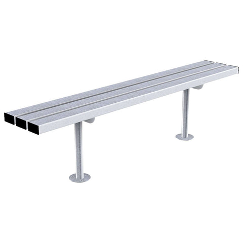 triton-perch-backless-bench-seat-picnic-table-autopa-steel-metal-garden-outdoor-seating-commercial-industrial-park-schools-powder-coated-heavy-duty-weather-resistant-bolt-down-fixed-shopping-centres-flanged