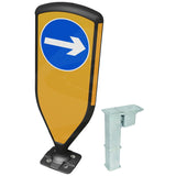 Retroreflective Reboundable Self-Righting Bollard