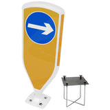 Retroreflective Reboundable Self-Righting Bollard