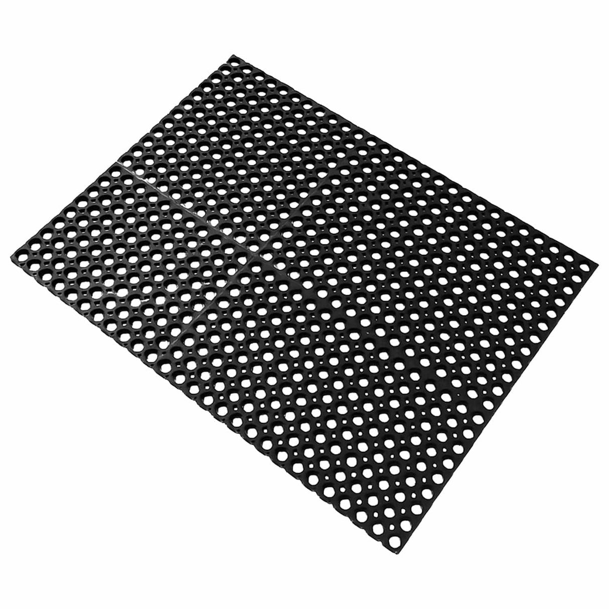 Black perforated mat