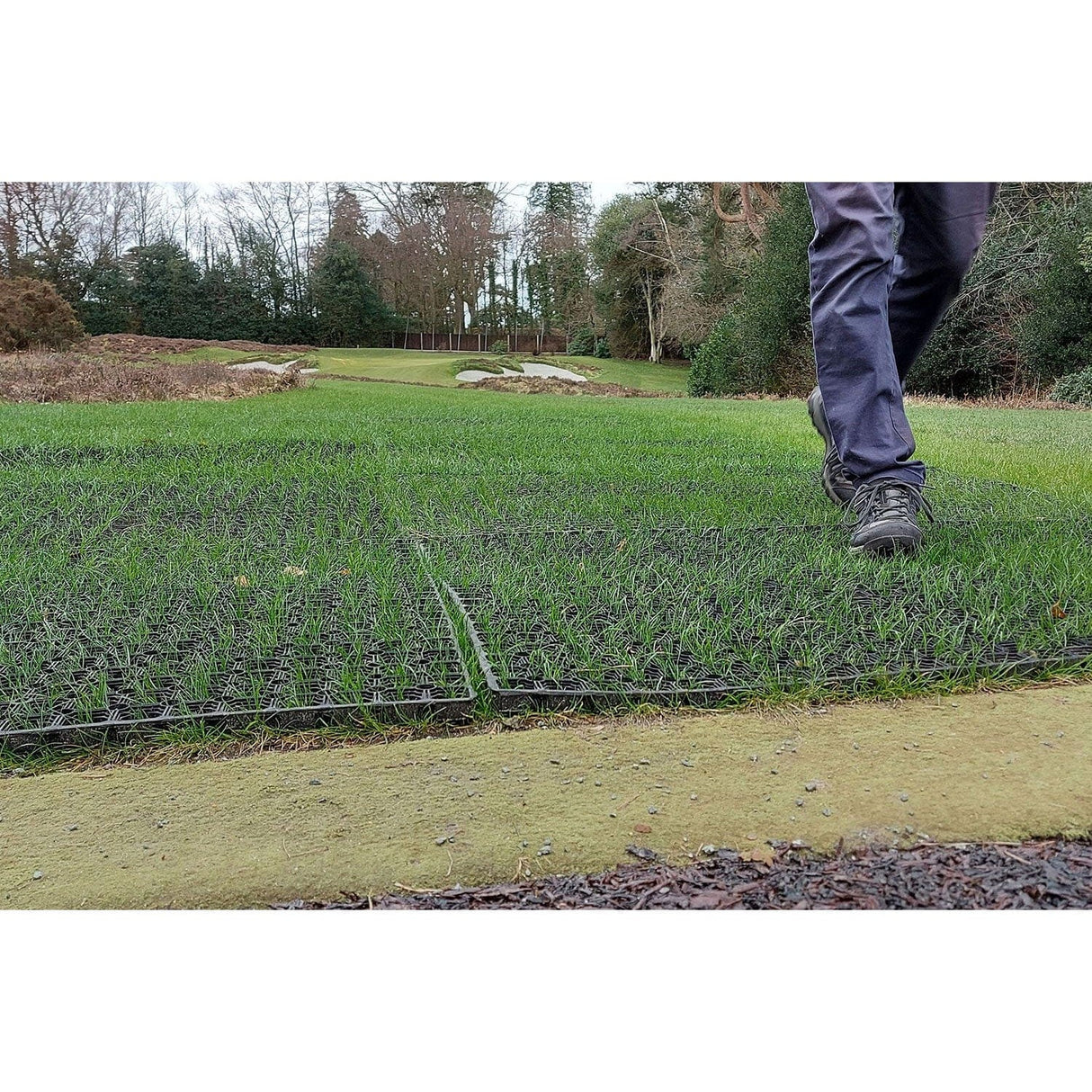 Greenskeeper Rubber Grass Mat - Anti-Slip & Erosion Control