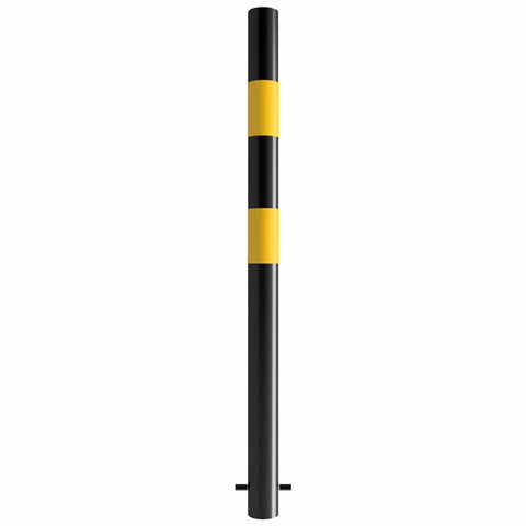 High Visibility Black & Yellow Crash Protection Bollard - 1000mm Above Ground