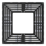 galvanised steel tree grille with a square open