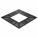 galvanised steel tree grille with a square open