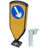 Retroreflective Reboundable Self-Righting Bollard